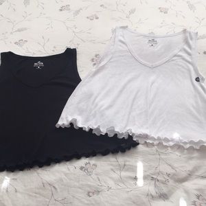 Set of 2 Hollister Flowy Crop tops